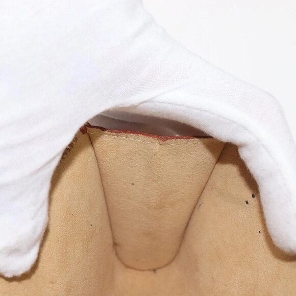 LOUIS VUITTON Nomad Leather Bucket PM Pouch Beige LV Auth 141449 - Picture 11 of 16